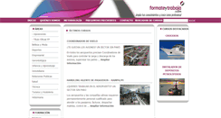 Desktop Screenshot of formateytrabaja.com