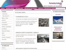 Tablet Screenshot of formateytrabaja.com
